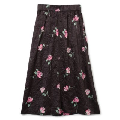 GANNI(ガニー)のCrinkled Satin Elasticated Maxi Skirt通販 | 集英社