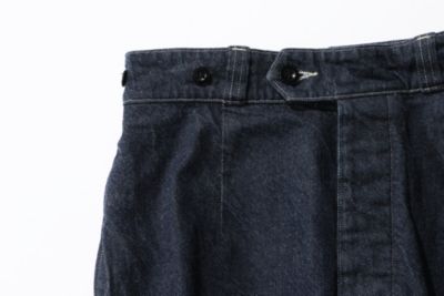 LENO BUCKLE BACK TROUSERS