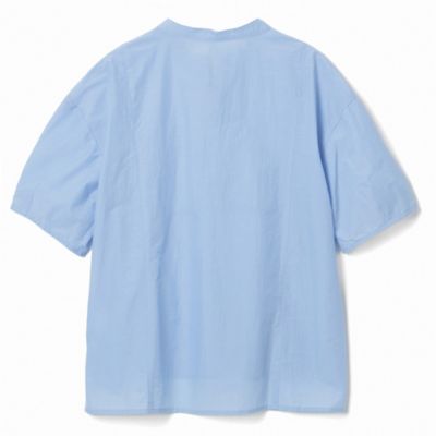 【新品】suadeo コットンナイロンライトタフタ レースアップブラウス suadeo(スアデオ)のコットンナイロンライトタフタレースアップ
