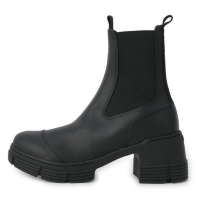GANNI Recycled Rubber Heeled City Boot
