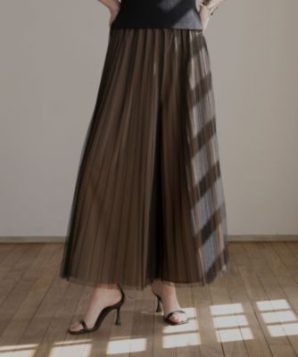 MIELI INVARIANT(ミエリ インヴァリアント)のTulle Layer Pleat Pants