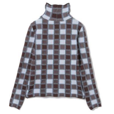 ODAKHA plaid turtlenecked sweater