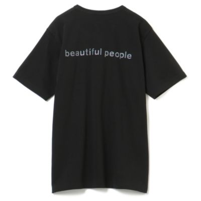 beautiful people supima T-shirt ネイビー