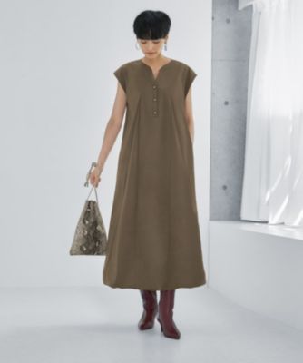 STYLE DELI(スタイルデリ)の綿ナイロン裾バルーンワンピース通販