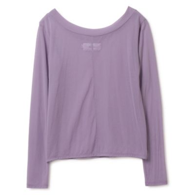 【即納&大特価】 SMITH(ジェーンスミス)のSHEER JANE WIDE PULLOVER通販 NECK Tシャツ(長袖+七分)