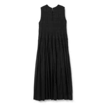 ne Quittez pas(ヌキテパ)のCOTTON VOILE SHIRRING SLEEVELESS DRESS 