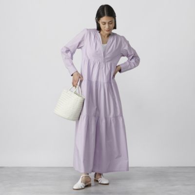 ne Quittez pas(ヌキテパ)のPOPLIN SOLID TIERED DRESS通販 | 集英社