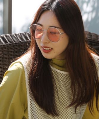 美品　NEW. MAYA サングラス　カラーレンズ　メタルフレーム BEAMS（ビームス）NEW. / MAYA（ファッション雑貨 サングラス