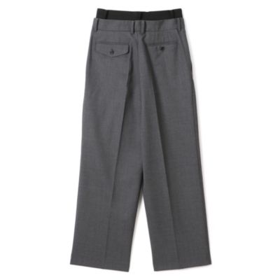 INSCRIRE Wool Double Belt Pants