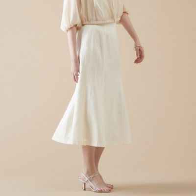新品未使用♡マルティニーク♡カルゼフレアスカート♡ベージュ martinique スカート martinique/カルゼフレアスカート