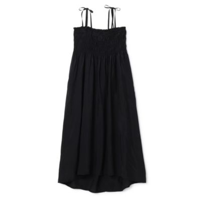 GANNI(ガニー)のViscose Habotai Midi Smock Strap Dress通販