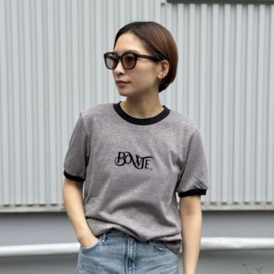 BOWTE(バウト)のORGANIC COTTON GLITTER RINGER TEE通販