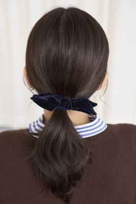 12closet(トゥエルブクローゼット)の【12classe】ベロアリボンバレッタ