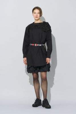 TOGA PULLA◆L COLLAR SHIRT/長袖ブラウス/36/コットン/BLK/TP251-FJ206 TOGA PULLA(トーガ プルラ)のLace boat neck shirt通販 | 集英社