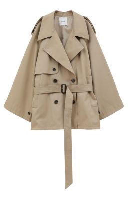 クラネ CLANE OVER SHORT TRENCH COAT （NAVY） - ファッション