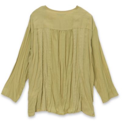 pas de calais パドカレ】パッチワーク風　プリント　カットソー 36 SALE】パッチワーク風プリント ロングTシャツ | (パドカレ)公式