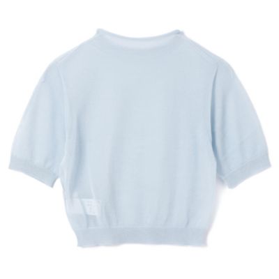 AMOMENTO アモーメント ベスト　ニット AMOMENTO(アモーメント)のSHEER CROPPED KNIT通販 | mirabella