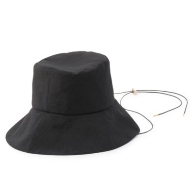 【新品】entwurfein ナイロン バケット ハット Lydia 黒 ENTWURFEIN(エントワフェイン)の【SPURSHOP別注】ハット Lydia.M
