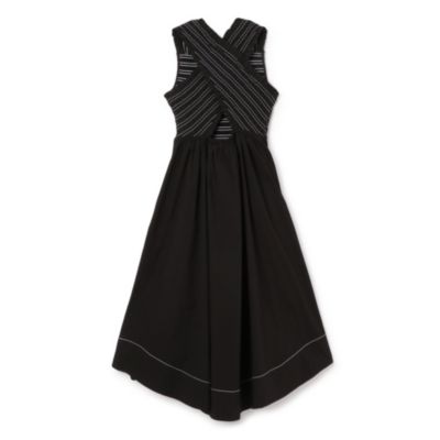 GANNI(ガニー)のWashed Stretch Cotton Smock Midi Straps Dress
