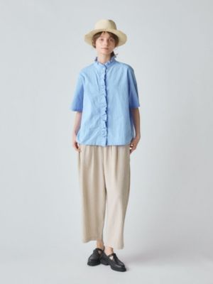 【超美品】Midi Umi ミディウミ　フリルショートハーフスリーブシャツ MidiUmi フリルショートハーフスリーブシャツ｜ MARcourt ONLINE