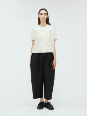 mizuiro ind(ミズイロインド)のプリーツカラーシャツ通販