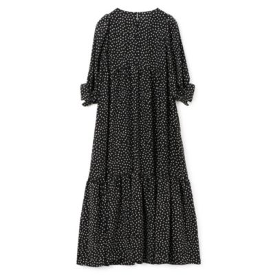 PaleJuteペールジュートdots knit half sleeve PO Pale Jute dots knit half sleeve PO - Pale Jute