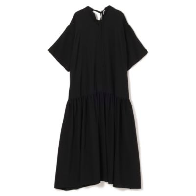 BLAMINK(ブラミンク)のシルククルーネックバックリボンワンピース通販