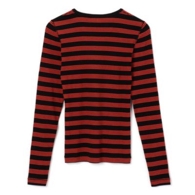 GANNI(ガニー)のSoft Cotton Rib Striped Long Sleeve通販 | mirabella