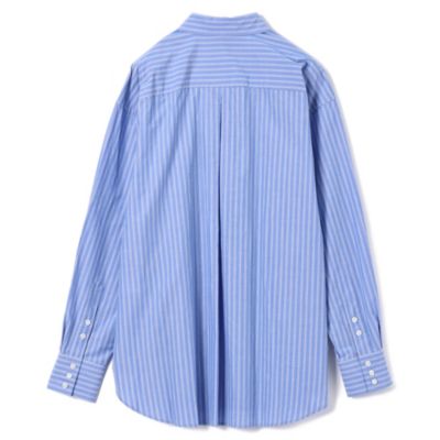 Pale Jute ペールジュート　ストライプ シャツ　ユニセックス Pale Jute Striped panel shirt - Pale Jute