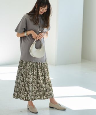 STYLE DELI(スタイルデリ)の【LUXE】ペイントアート柄プリーツスカート