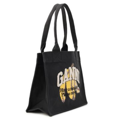 ☆GANNI☆LARGE EASY SHOPPER BANANA PRINT / BLK 要在庫確認 GANNI(ガニー)のLarge Easy Shopper Banana Print通販
