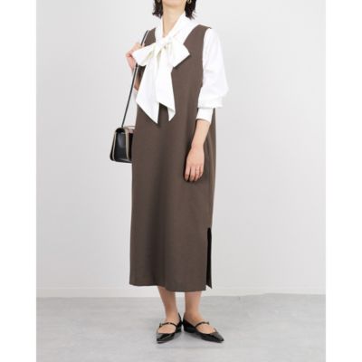 M7days(エムセブンデイズ)の【コラボ】Uネックジャンパースカート通販