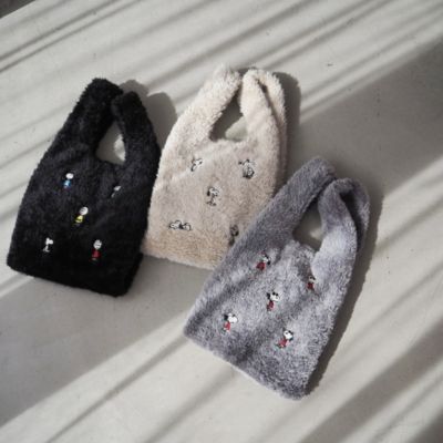 HEMING'S(ヘミングス)の【PEANUTS】ファーショッパートート通販