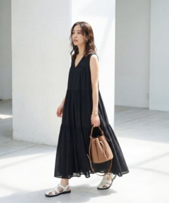 STYLE DELI(スタイルデリ)の【LUXE】楊柳ティアードサマードレスB通販