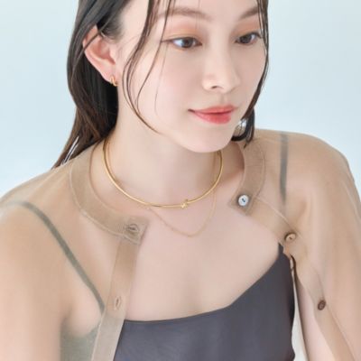 フロッキーチョーカーOP♡ Phoebe(フィービィー)のノットラインレイヤードチョーカー