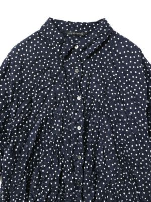 ミズイロインド ドットプリントワッシャーシャツ 楽天市場】【2025春夏新作】ミズイロインド mizuiroind ドット