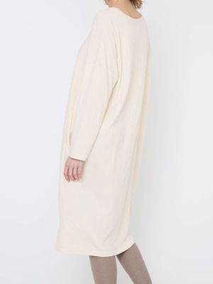 ナナデコール　　白　　　ワンピース nanadecor(ナナデェコール)｜ドットブラックパフワンピース