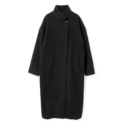 mizuiro ind(ミズイロインド)のウールブレンドスタンドカラーコート
