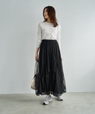 STYLE DELI(スタイルデリ)の【LUXE】タックチュールバルーンスカート