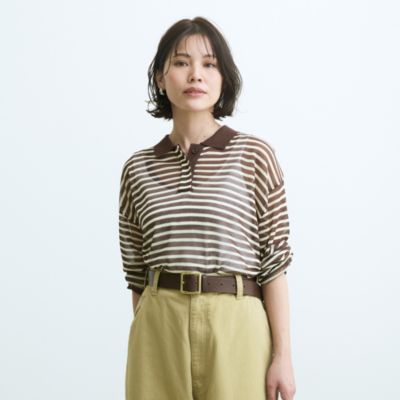 emmi(エミ)のシアーボーダーポロニットトップス通販 | 集英社HAPPY