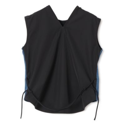 LITKOVSKA(リトコフスカ)のContrasting Denim Top with Adjustable Fit