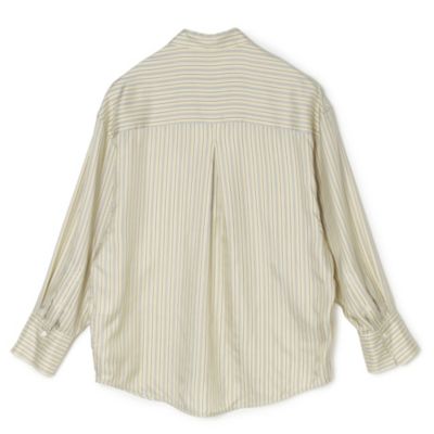 TOTEME トーテム オーバーサイズシャツ 194-752-709 ホワイト L TOTEME(トーテム)のOversized striped shirt通販 | 集英社HAPPY PLUS STORE