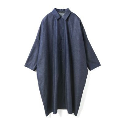 mizuiro ind(ミズイロインド)のデニムワイドシャツワンピース通販