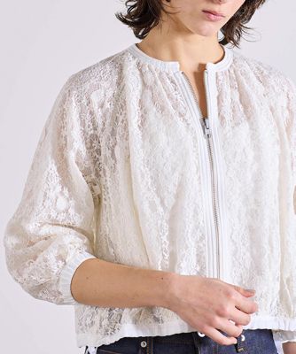 smilemoonページ MARILYN MOON(マリリンムーン)のreversible sheer lace blouson通販