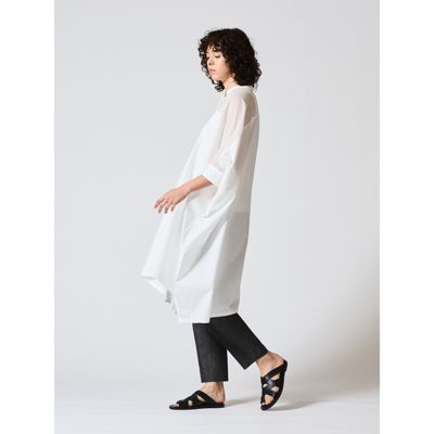 mizuiro ind(ミズイロインド)のシアーショルダーワンピース通販