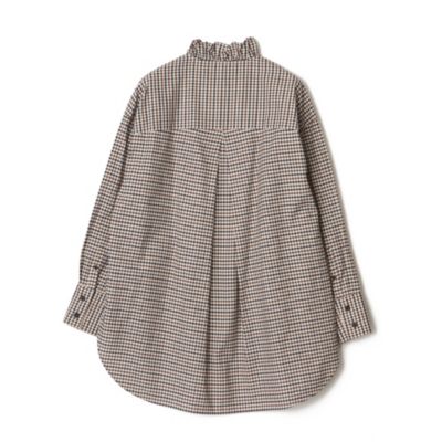 SINME(シンメ)のチェックフリルシャツ通販 | 集英社HAPPY PLUS STORE