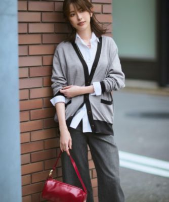 23区(ニジュウサンク)の【洗える】サステナブルウール Vネック バイ