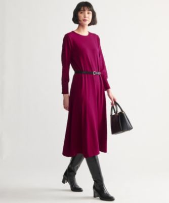 23区 L ニジュウサンク エル の マガジン掲載 ヴィスコースフレアロングニット ワンピース 番号g54 通販 集英社happy Plus Store