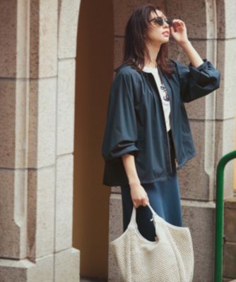 23区 S(ニジュウサンク エス)のナイロン2WAYストレッチ ノーカラー