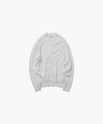 ATON(エイトン)のRECYCLED FRESCA COTTON | Vネックカーディガン通販